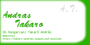 andras takaro business card